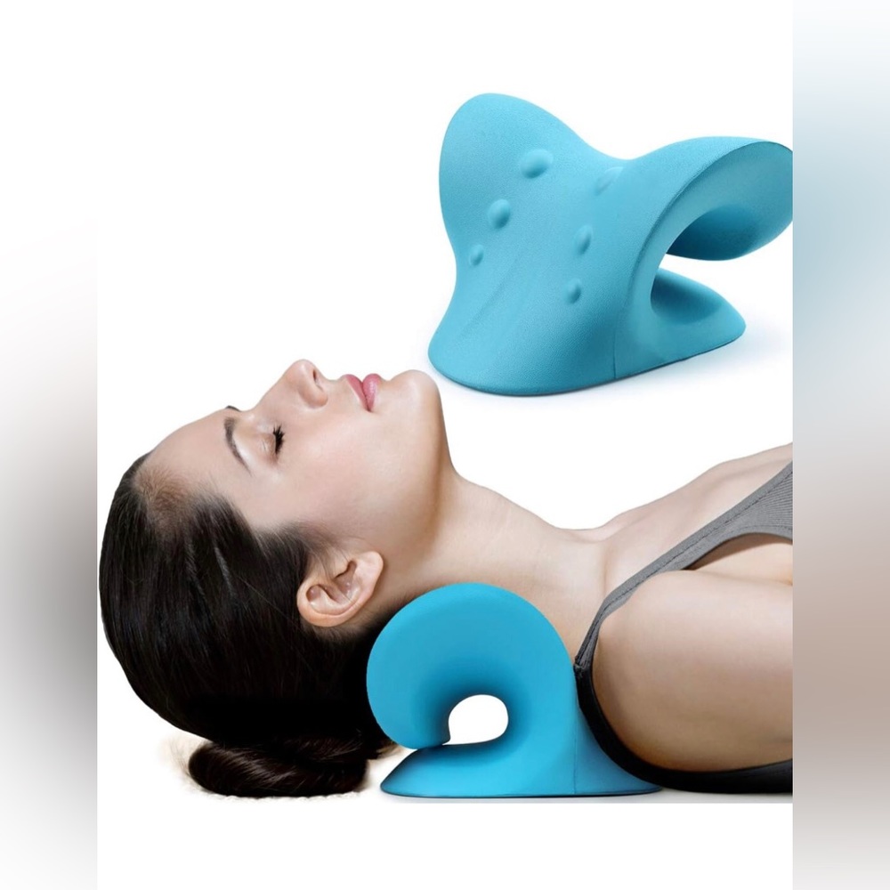 Neck and Shoulder Relaxer, Chiropractic Pillow, Spinal Realignment, Yoga